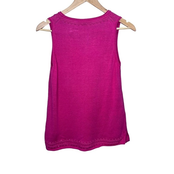 Tommy Bahama Pink Linen Sleeveless Blouse Size Small - Picture 9 of 9
